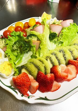 フルーツと野菜のサラダプレート-レシピのメイン写真
