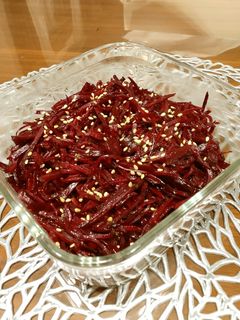 食べる血液!真っ赤なビーツの洋風きんぴら-レシピのメイン写真