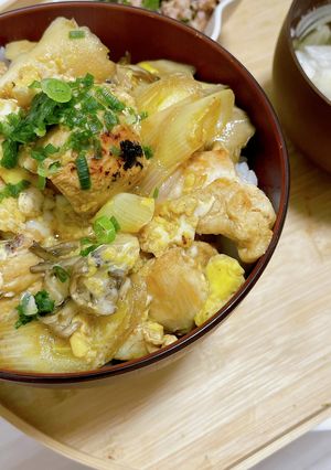 まいたけの親子丼-レシピのメイン写真
