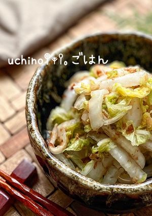 白菜のかつお節たっぷり♪♪柚子胡椒サラダ-レシピのメイン写真