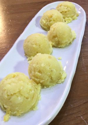 ＃おせち　パイナップルきんとん-レシピのメイン写真
