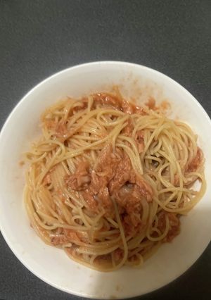 ツナケチャパスタ-レシピのメイン写真