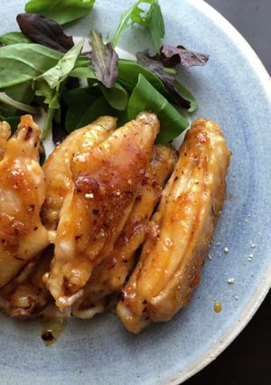 甘辛！鶏手羽のピリ辛食べるラー油照焼き-レシピのメイン写真
