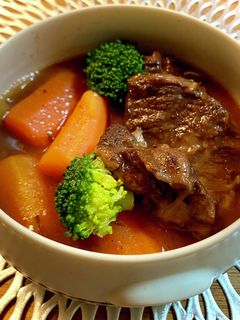 牛頰肉赤ワイン煮★本格 牛頰肉のシチュー-レシピのメイン写真