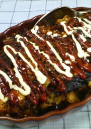 粉を使わないキャベツのお好焼き風-レシピのメイン写真