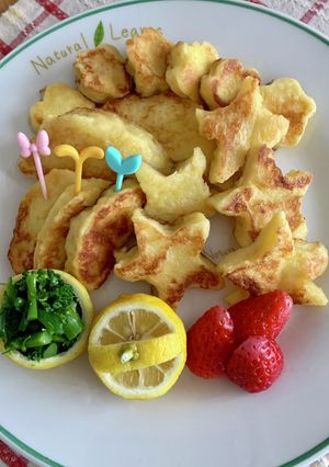 くり抜いteフレンチトースト♪-レシピのメイン写真