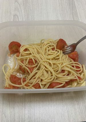 にんにくと冷凍トマトの冷製パスタ-レシピのメイン写真