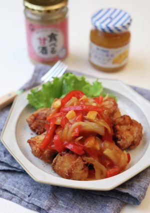胸唐揚げのオレンジ甘酢あん 麹で柔らか♪-レシピのメイン写真