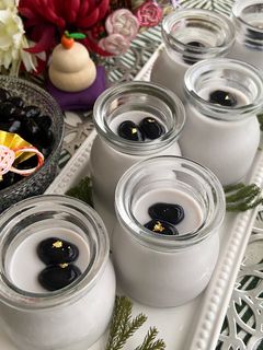 ふるふる黒豆ミルクプリン-レシピのメイン写真