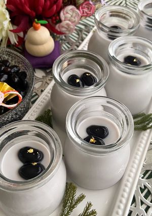 ふるふる黒豆ミルクプリン-レシピのメイン写真