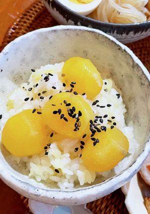 栗の甘露煮でお手軽栗ごはん♩-レシピのメイン写真