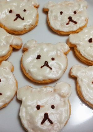 シロクマアイシングクッキー-レシピのメイン写真