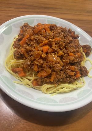 簡単ミートソースパスタ-レシピのメイン写真