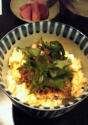 レンジでチン♪で、簡単うな玉丼-レシピのメイン写真