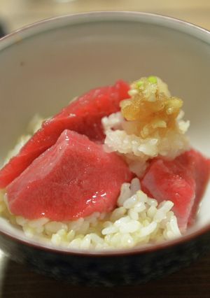 脂の乗った本鮪の赤身やトロにおろしポン酢-レシピのメイン写真