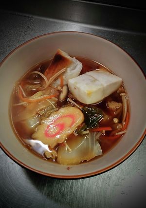コンビーフ入り雑煮！❨(@≧↺≦@)❩ノ-レシピのメイン写真