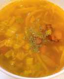 余ったミニトマト消費♪洋風の白菜スープ