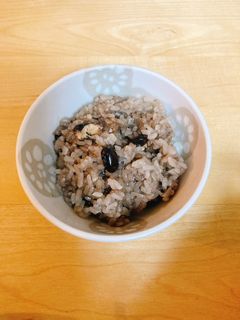 おせちリメイクで黒豆おこわ-レシピのメイン写真