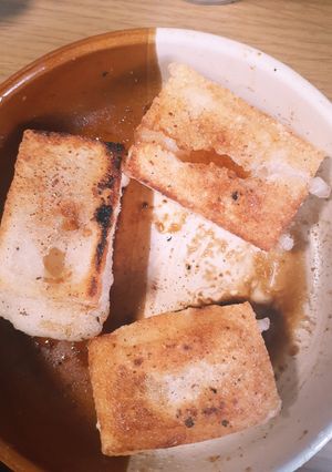 簡単節約お餅消費に最適味醤油わさび揚げ餅-レシピのメイン写真