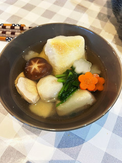 焼き餅×白だしのお雑煮 覚え書き-レシピのメイン写真