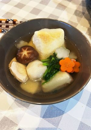 焼き餅×白だしのお雑煮　覚え書き-レシピのメイン写真