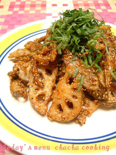ごぼう&れんこんの甘ダレ揚げ-レシピのメイン写真
