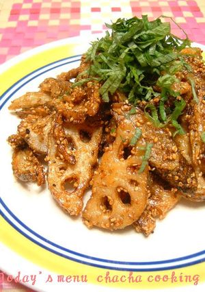 ごぼう&れんこんの甘ダレ揚げ-レシピのメイン写真