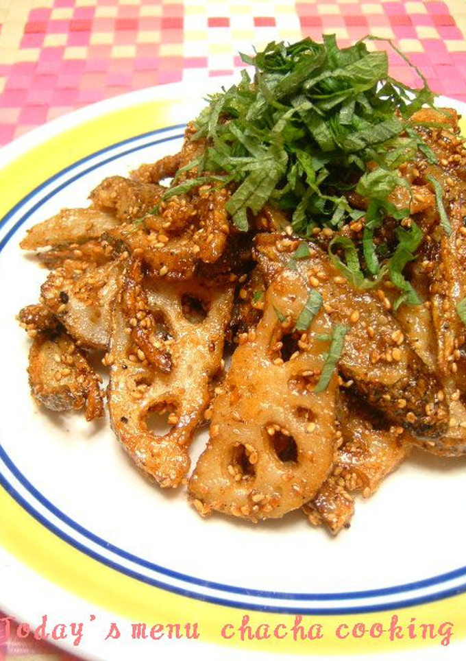 ごぼう＆れんこんの甘ダレ揚げ-レシピのメイン写真
