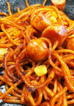 暗殺者のパスタ*トマトジュースで自己流-レシピのメイン写真
