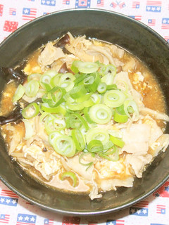 豚バラときのこの麻辣あんかけうどん-レシピのメイン写真