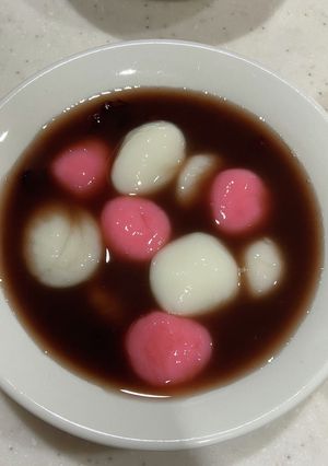 簡単紅白おしるこ-レシピのメイン写真