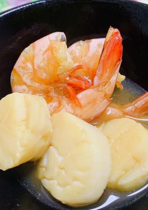 海老と帆立の醤油バター酒蒸し-レシピのメイン写真
