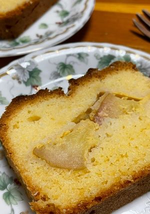 りんごとカスタードの米粉パウンドケーキ-レシピのメイン写真