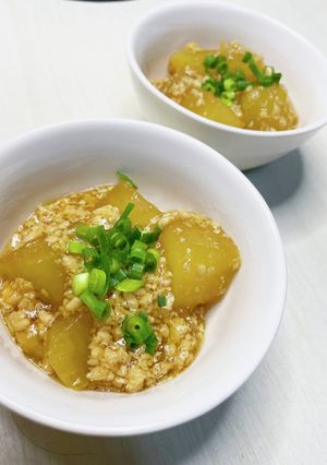 生姜が香る♪大根の鶏そぼろあんかけ-レシピのメイン写真