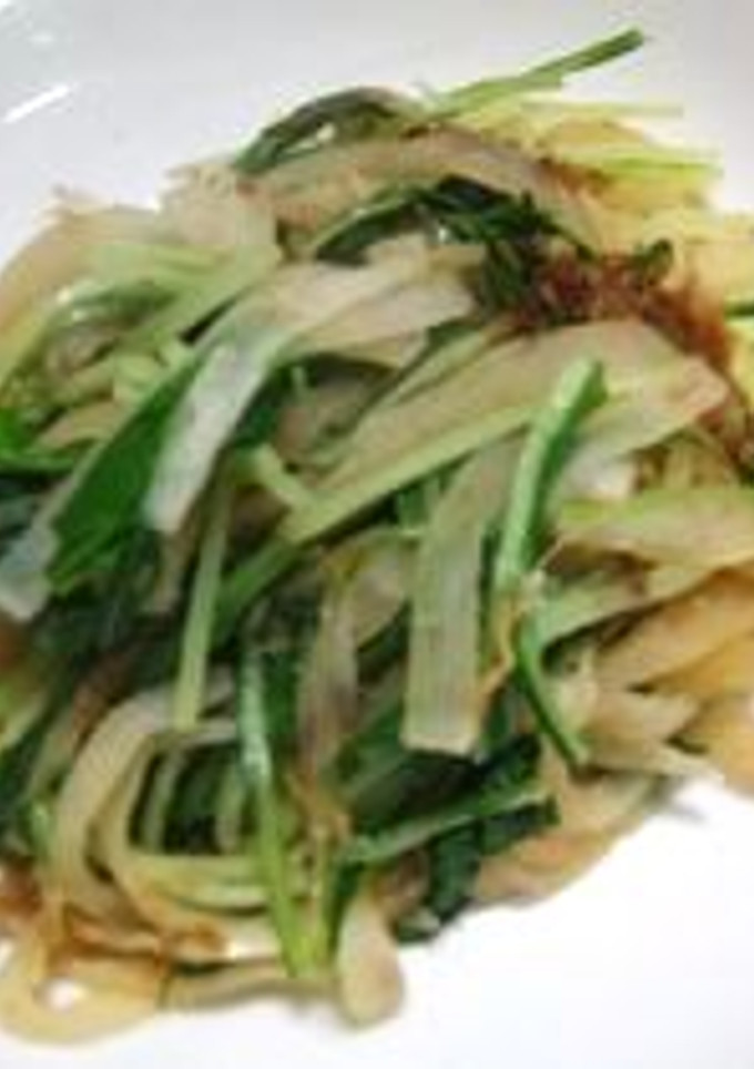 大根と水菜のおかか炒め-レシピのメイン写真