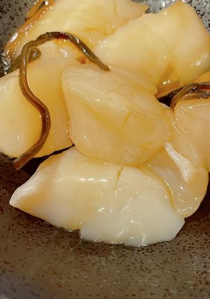 残り物 ホタテ刺身で 美味かったw-レシピのメイン写真