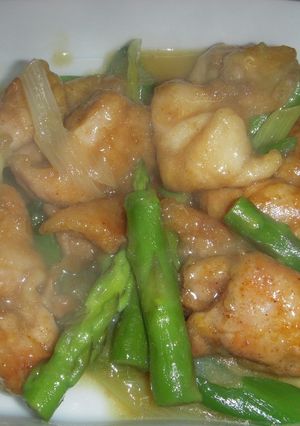 アスパラガスと鶏肉のカレー炒め-レシピのメイン写真