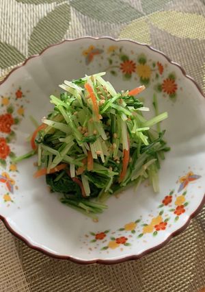 シャキッと水菜のからし和え♪-レシピのメイン写真