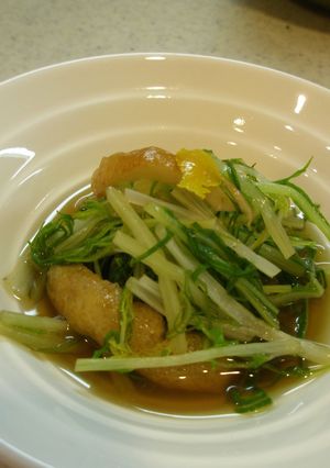 たくさん食べれる　水菜のおひたし-レシピのメイン写真