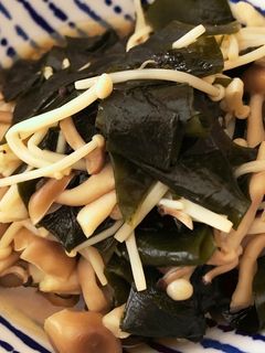 食物繊維!海藻ときのこの和え物-レシピのメイン写真