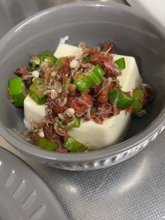 オクラと梅の冷奴-レシピのメイン写真