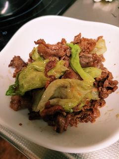簡単!牛肉レタス炒め-レシピのメイン写真