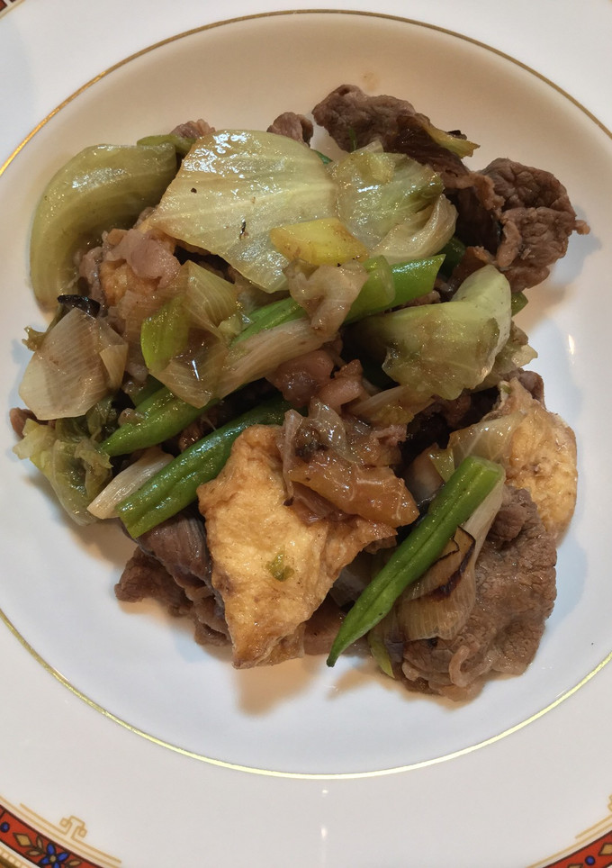 牛肉と油揚げのオイスターソース炒め-レシピのメイン写真