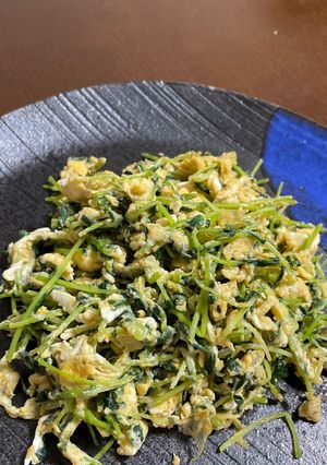 簡単!豆苗のたまごとじ-レシピのメイン写真
