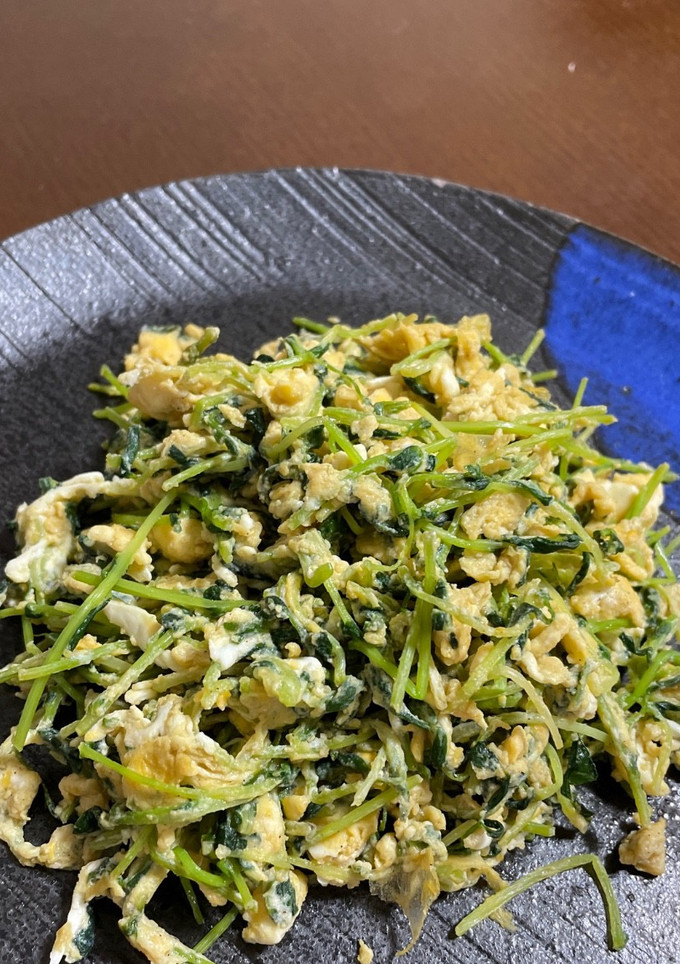 簡単！豆苗のたまごとじ-レシピのメイン写真