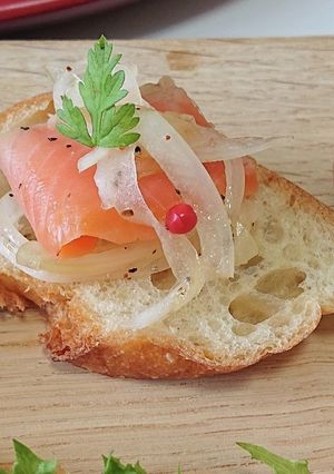 スモークサーモンと玉ねぎのマリネ-レシピのメイン写真