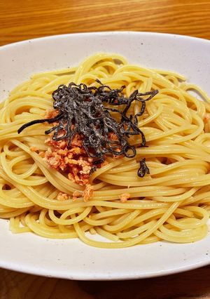 男の朝パスタ-レシピのメイン写真