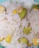 ハッピーセットアレンジ 枝豆コーンごはん
