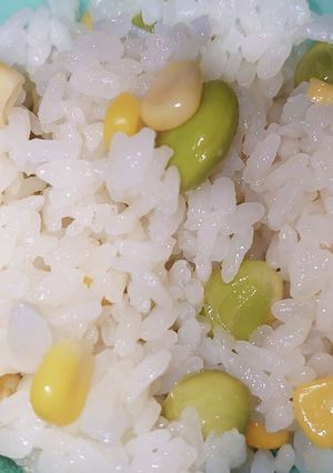 ハッピーセットアレンジ 枝豆コーンごはん-レシピのメイン写真
