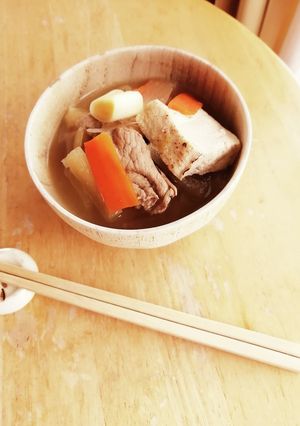 豚肩ロースのお雑煮-レシピのメイン写真